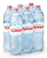 Вода Легенда гор Архыз питьевая газированная, 1.5л x 6 шт