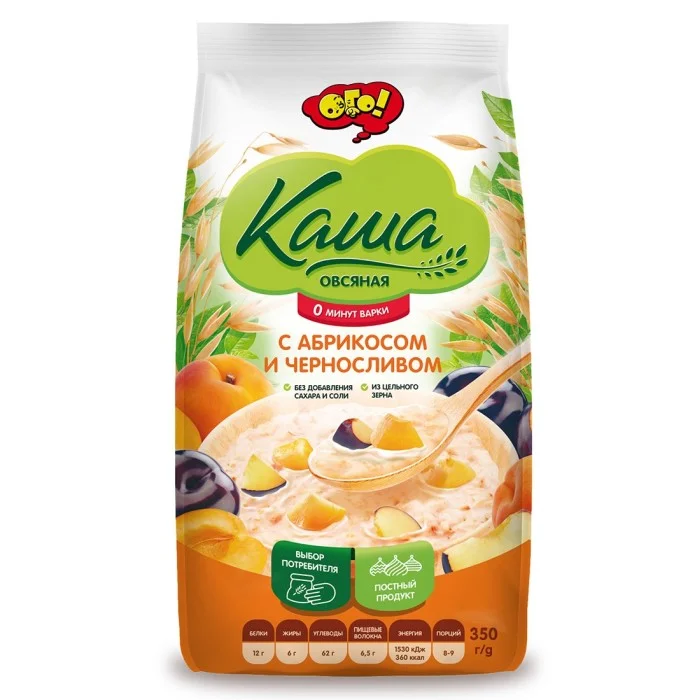 Сухие завтраки, каши, хлопья