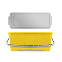 Ведро с крышкой и ручкой герметичное TTS,  желтое,  10 л, 0G003225