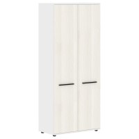 Шкаф высокий широкий EHCS 85.1 Ясень Траун/Черный/Белый 852х430х1967 EDIS