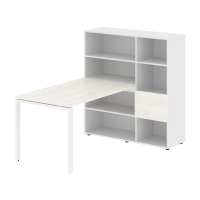 Рабочая станция EURST 1213 Ясень Траун/Белый 1790х1250х1355 EDIS