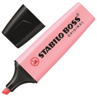 Текстовыделитель Stabilo Boss Pastel розовый, 2-5мм, скошенный кончик