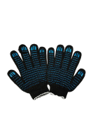 Перчатки: х/б вязаные с ПВХ 4-х ниточные ЧЕРНЫЕ (пар)