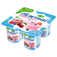 Йогурт Нежный ягодное мороженое, 1.2%, 100г