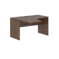 Стол эргономичный EDCET 1313(L) Дуб Денвер тёмный/Мокко 1360х1360х750 EDIS