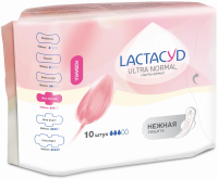 Прокладки Lactacyd Ultra Normal впитывающие, 10шт