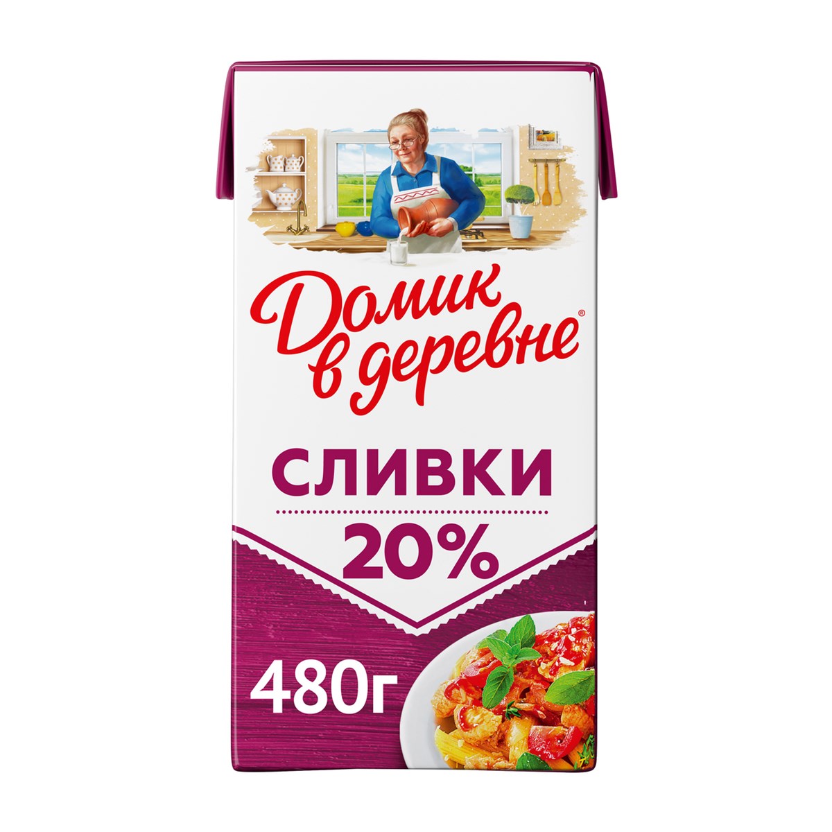 Сливки Домик В Деревне 20%, 480г купить в интернет-магазине, цена 237 руб.