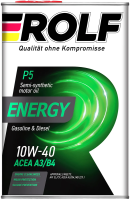 Масло моторное Rolf GT Sae 10W-40 полусинтетическое, 4л