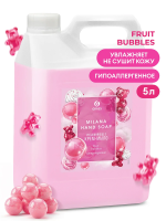 Жидкое мыло наливное Grass Milana 5кг, fruit bubbles, 125318