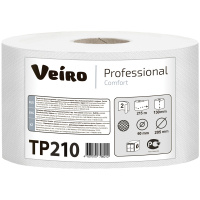 Туалетная бумага Veiro Professional Comfort ТР210, в рулоне с центральной вытяжкой, 215м, 2 слоя, бе