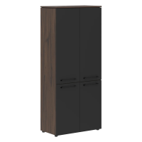 Шкаф с глухими средними и малыми дверьми MHC 85.3 Антрацит/Дуб Денвер темный 854х423х1956 MORRIS TRE