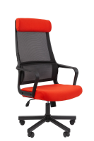 Офисное кресло Chairman 590 Россия черный/красный
