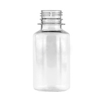 Бутылка пустая 100мл, d=28мм, прозрачная, без крышки