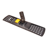 Держатель мопов Про 50см, серый, с кнопкой