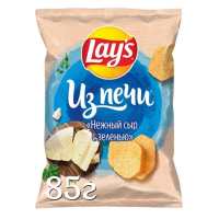 Чипсы Lay's Из Печи Нежный сыр, зелень 85 г