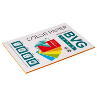 Цветная бумага для принтера Bvg Neon оранжевая, А4, 50 листов, 80г/м2