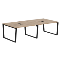 Стол 4-х местный EVWST 2713 Дуб Денвер светлый/Черный 2726х1346х750 EDIS