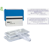 Штамп самонаборный пласт. 7/5стр. Pr.45-Set-F 25х82мм рам.синий