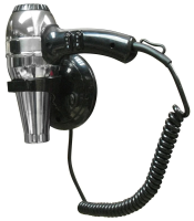 Фен настенный Nofer Hotel Line черный/металлик, антивандальный, 02057.В