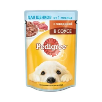 Влажный корм для щенков Pedigree с говядиной, 100г