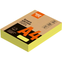 Бумага цветная Attache Economy (желтый интенсив), 70г, А4, 500 л