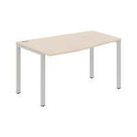 Стол эргономичный XS6CT 149(L) Бук Тиара/Серый 1400х900х750 XTEN-S60