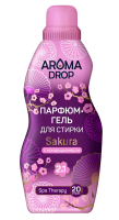 Гель-парфюм для стирки Aroma Drop Sakura с кондиционером 2в1, 1л
