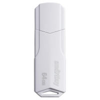 Память Smart Buy 'Clue'  64GB, USB 2.0 Flash Drive, белый