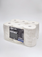 Полотенца бумажные в рулоне FOCUS SMART Jumbo 1 сл белые 200 м арт. 5103054 6 шт/уп