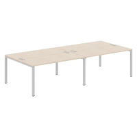 Стол 4-х местный XS6WST 3214 Бук Тиара/Серый 3200х1406х750 XTEN-S60