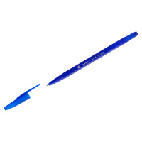 Ручка шариковая Стамм Тонкая линия письма синяя, 0.7мм, синий корпус