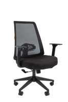 Кресло офисное Chairman 535 ткань, черный/черный, крестовина пластик