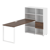 Рабочая станция EQRST 1117 Дуб Денвер тёмный/Белый 2190х1120х1355 EDIS