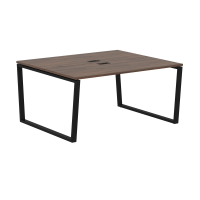 Стол 2-х местный EVWST 1513 Дуб Денвер тёмный/Черный 1560х1346х750 EDIS