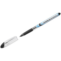 Шариковая ручка Schneider Slider Basic черная, 1мм, серебристый корпус
