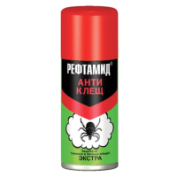 Средство аэрозольное инсектоакарицидное от клещей 100 мл, РЕФТАМИД 'ЭКСТРА', СИБИАР, 5-03.08.015.08