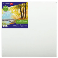 Холст на МДФ BRAUBERG ART CLASSIC, 40*40см, грунтованный, 100% хлопок, мелкое зерно, 191675