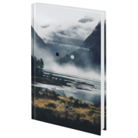 Ежедневник датированный 2026 145х215 мм, А5, STAFF, ламинированная обложка, 'Туман', 117313