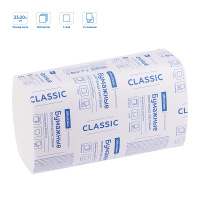 Полотенца бумажные лист. OfficeClean Professional(V-сл.), 1-слойн., 200л/пач., 23*20,5, белые