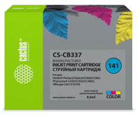 Картридж струйный Cactus CS-CB337, №141, 10.2мл, цветной