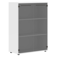 Шкаф средний широкий EMCS 85.2 Мокко/Белый 852х430х1199 EDIS