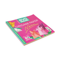 Бумага для оригами BVG, Неон 20*20см,  10 цветов 80 листов