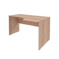 Стол прямой Skyland Simple SE-1400, эргономичный, правый, дуб сонома светлый, 1400х900х760мм