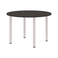 Конференц - стол круглый XRT 120 Дуб Юкон Модерн/Алюминий 1200х1200х750 XTEN