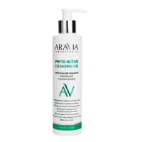 Гель для умывания Aravia Laboratories Phyto-Active Cleansing Gel, фито очищающий с ниацинамидом, 200мл