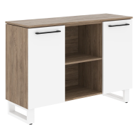 Греденция EGR 1395 Кария Пальмира/Белый 1350х452х956 ENIO