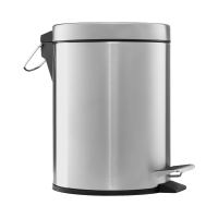 Мусорное ведро с педалью Merida Classic KIM409, 5л, матовый металлик
