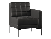 Секция с подлокотником одноместный Chairman ЭЛИФ 690х800х840 к/з Экотекс 3001 (левый)