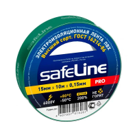 Изолента Safeline 15/10, зеленая