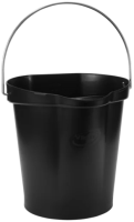 Ведро Vikan 12л, черный, 56869